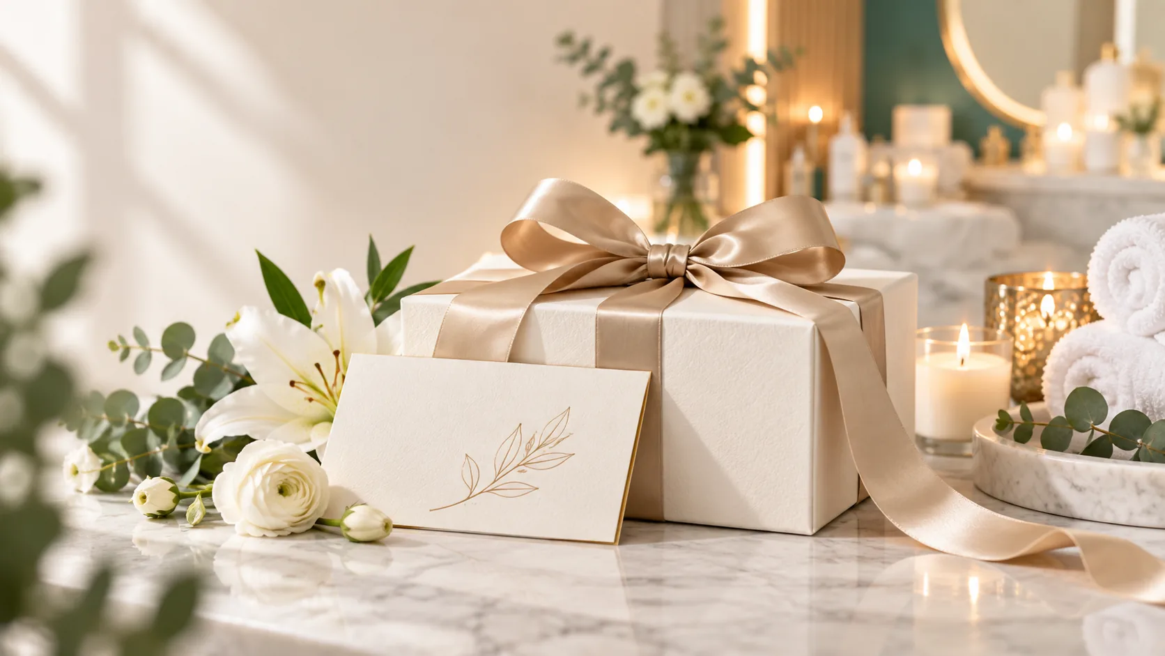 Presente e voucher num ambiente de bem-estar
